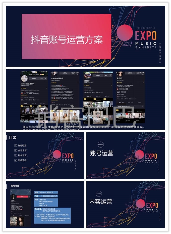 2020抖音运营方案策划书，通过与达人账号对比，获取更大流量爆光