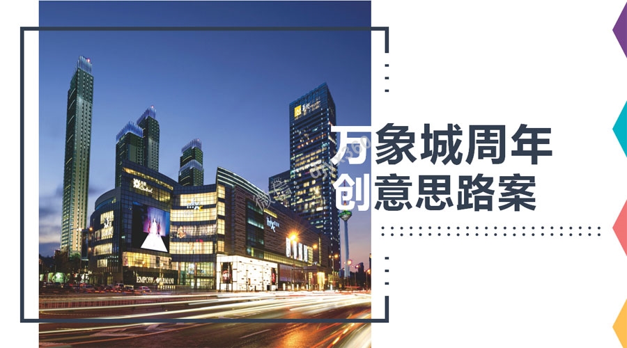 2018万象城周年庆创意活动地产策划案，此次主题定位“7势如虹·缤纷万象”