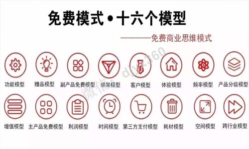 免费模式16个免费模型解释，及设计免费模式的核心要点